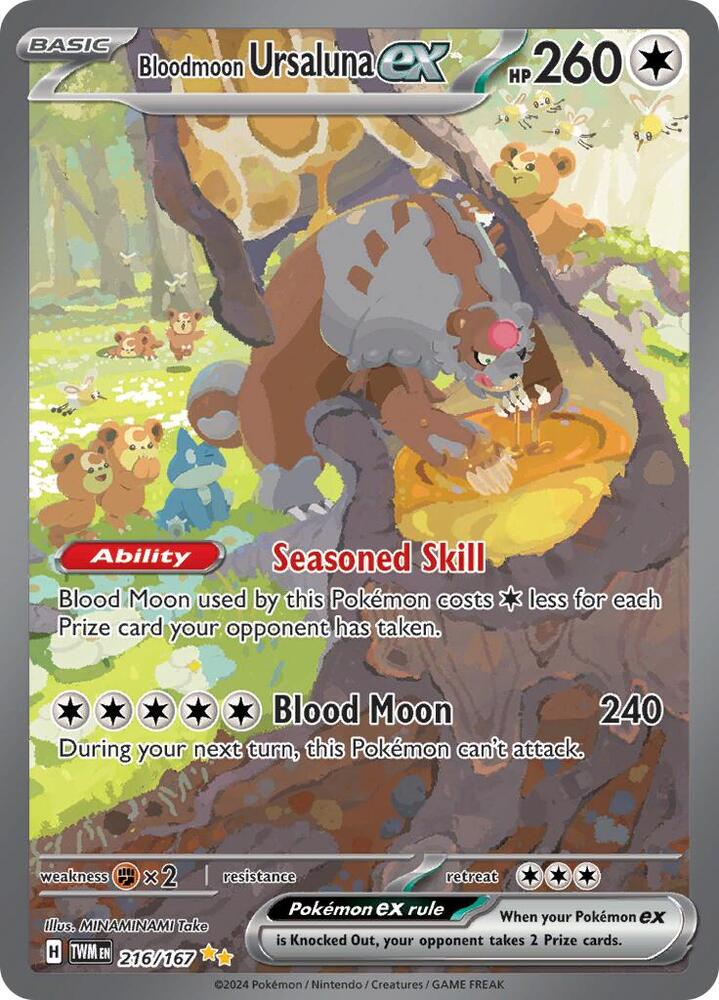 Bloodmoon Ursaluna EX - 216/167 - SV06 (TWM) - Scroll and Circuit Games